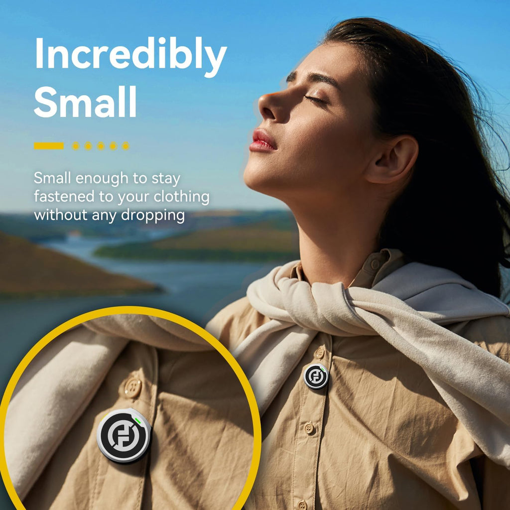 Hollyland Lark M2 Microfono Lavalier Wireless (2TX+1RX) per Telefoni Android, iPhone 15, 48kHz/24 bit, 300 m, Hi-Fi Audio, ENC Antirumore, 30H, Microfono Lavalier per Livestream, Vlog, Podcast - Nero