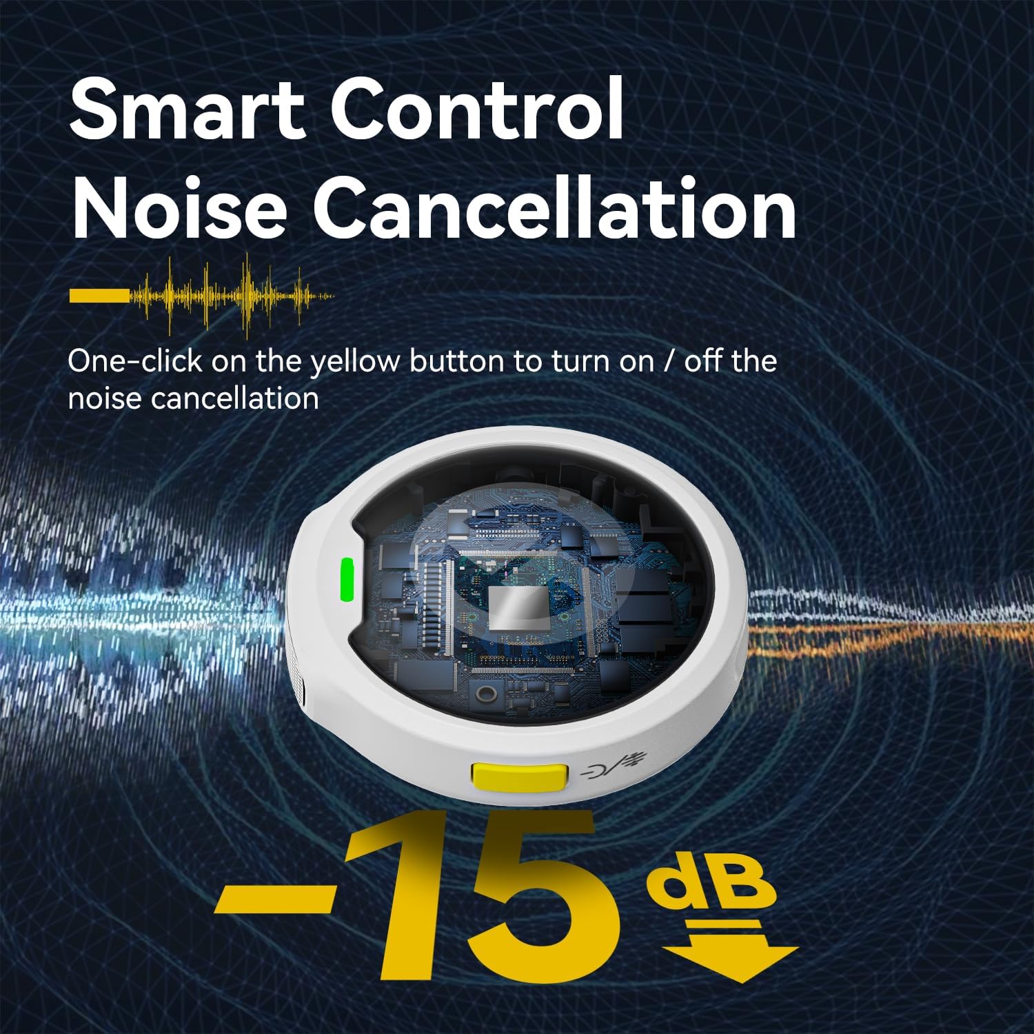 Hollyland Lark M2 Microfono Lavalier Wireless (2TX+1RX) per Telefoni Android, iPhone 15, 48kHz/24 bit, 300 m, Hi-Fi Audio, ENC Antirumore, 30H, Microfono Lavalier per Livestream, Vlog, Podcast - Nero