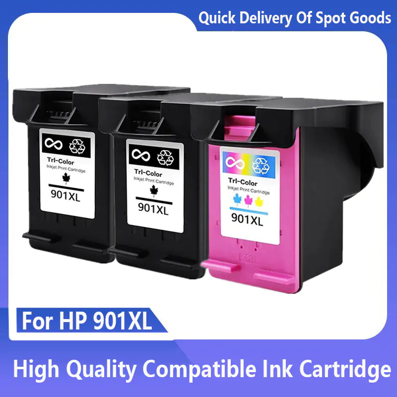 Cartucho de Tinta 901XL para Impresoras HP Officejet