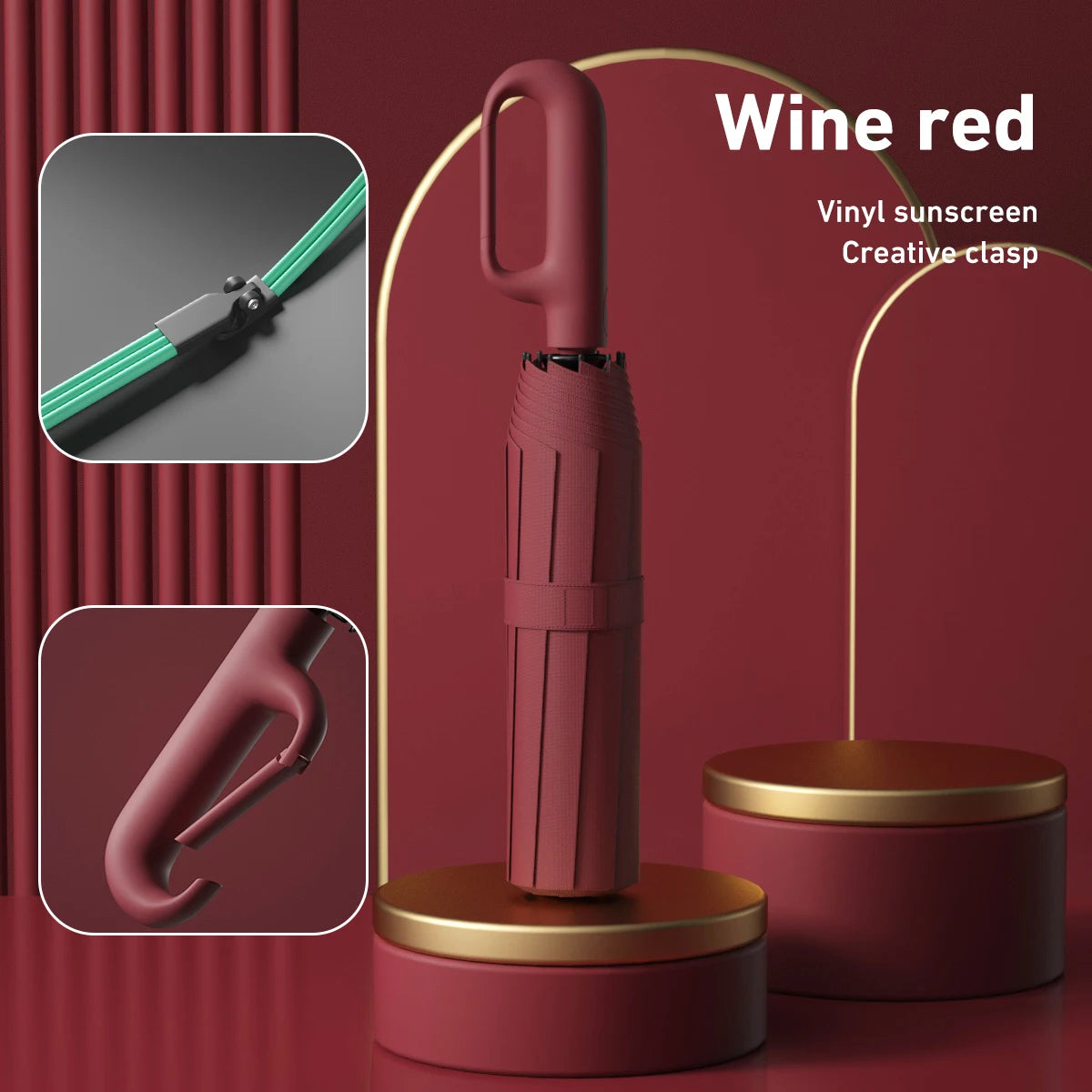 Paraguas Automático Premium con Diseño Compacto y Antiviento