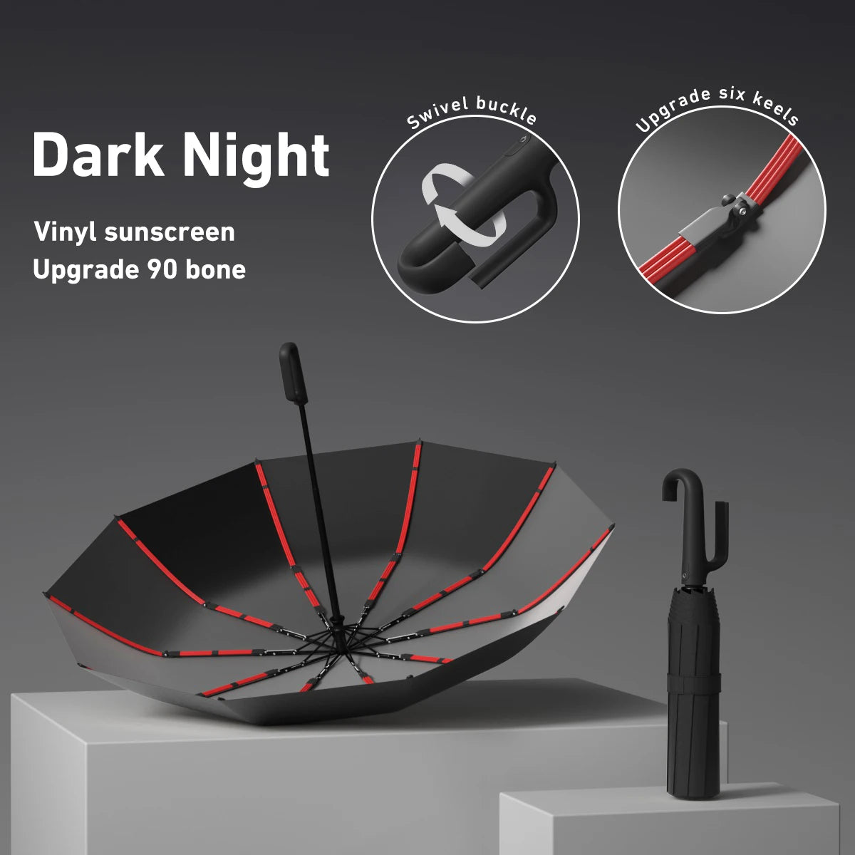 Paraguas Automático Premium con Diseño Compacto y Antiviento